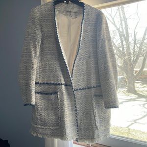 Zara tweed coat, size large, worn once